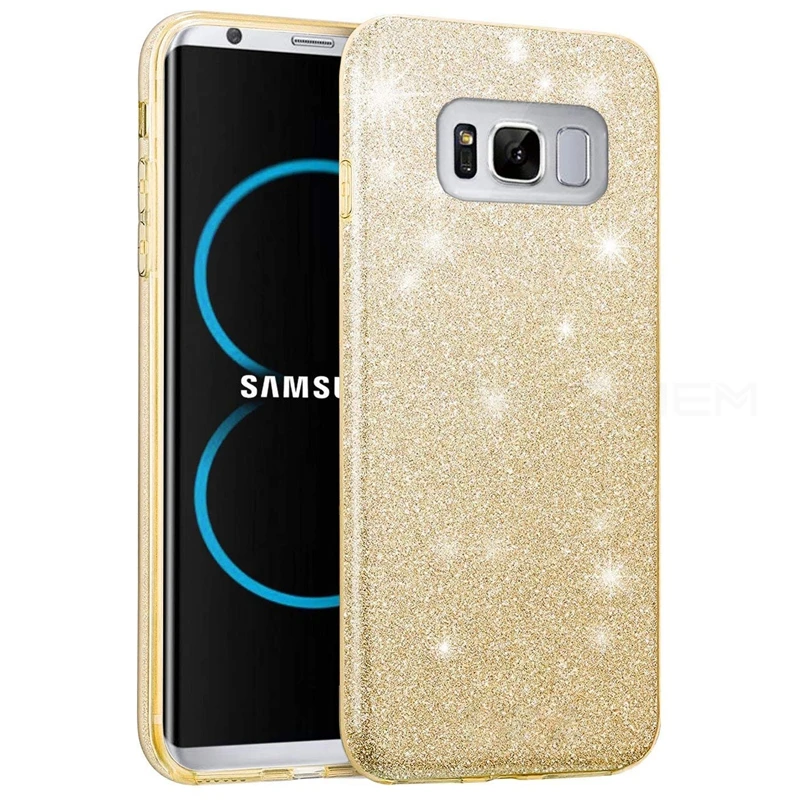 Gold Стойкий к падениям, сделан из ТПУ+ ПК+ блестящий чехол для samsung Galaxy J4 J6 плюс A6 A8 J8 A7 A750F J2 Pro J3 J5 J7 Prime 2 Neo мягкий чехол - Цвет: Gold