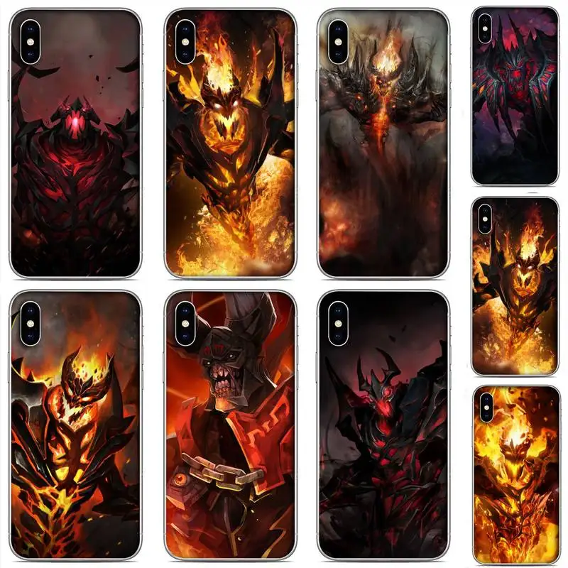 

Shadow Fiend Dota 2 Phone Case For Clear-Iphone 5 5s se 6 6s 7 8 11 12 X Xs Xr Pro Plus Max Mini Cover