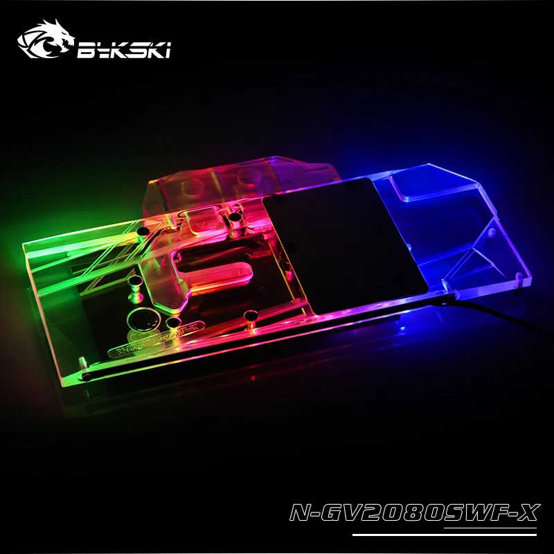 Bykski охладитель GPU для Gigabyte RTX 2070 RTX2080 WINDFORCE OC 8G RTX 2070 2060 супер игровой блок GPU, N-GV2080SWF-X