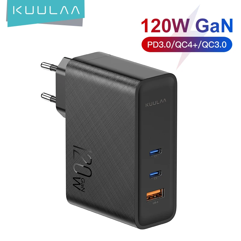 

Устройство для быстрой зарядки KUULAA, 120 Вт, USB Type-C