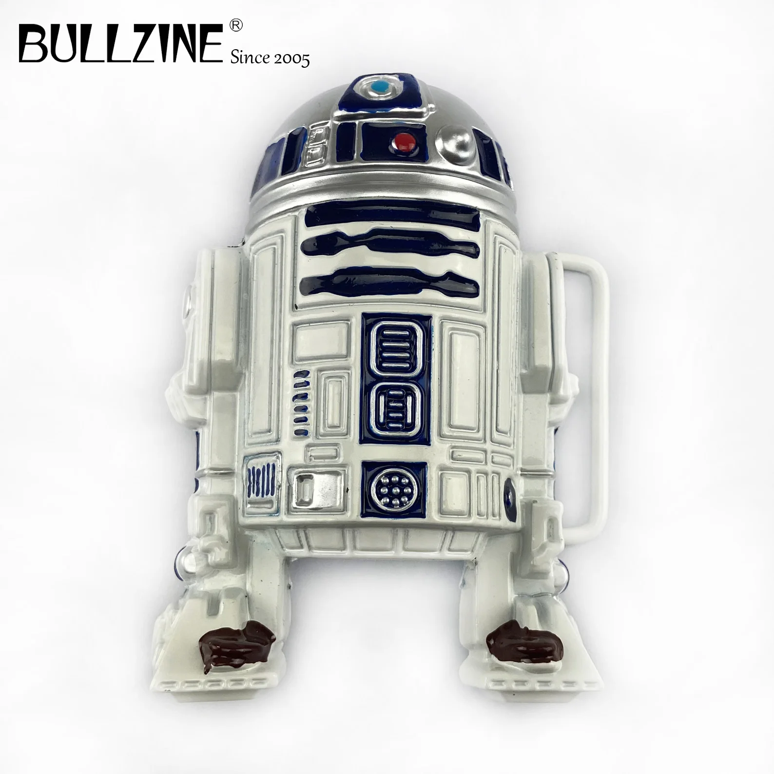 Модный объемный ремень Bullzine со Звездными войнами R2D2 с пряжкой в виде Звездных