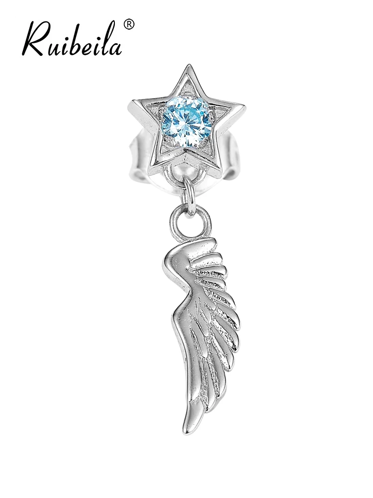 

Пуговицы Ruibeila Звездные, украшенные искусственными камнями, мужские и женские пуговицы 925, модные нишевые серебряные пуговицы