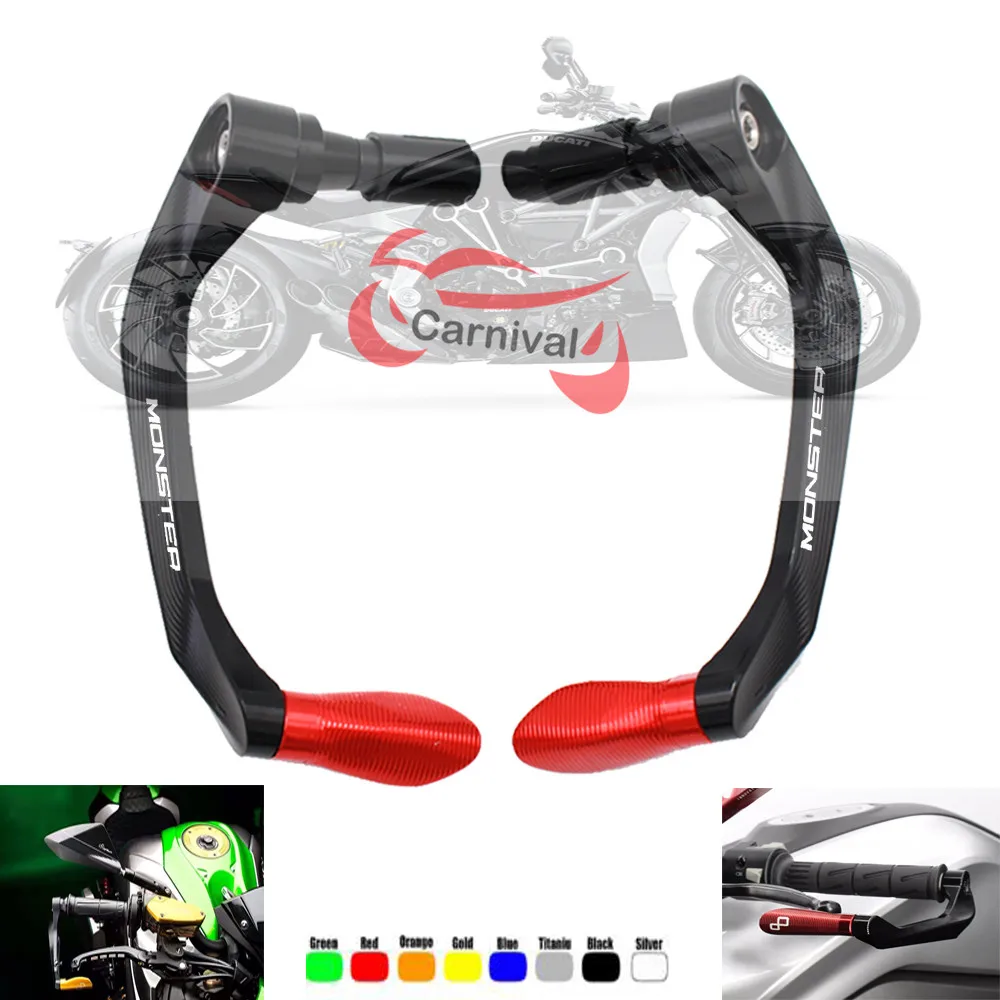 

Universal 7/8" 22mm Motorcycle Handlebar Brake Clutch Levers Protector Guard ForDucati MONSTER400 600 620 M950 M900 695