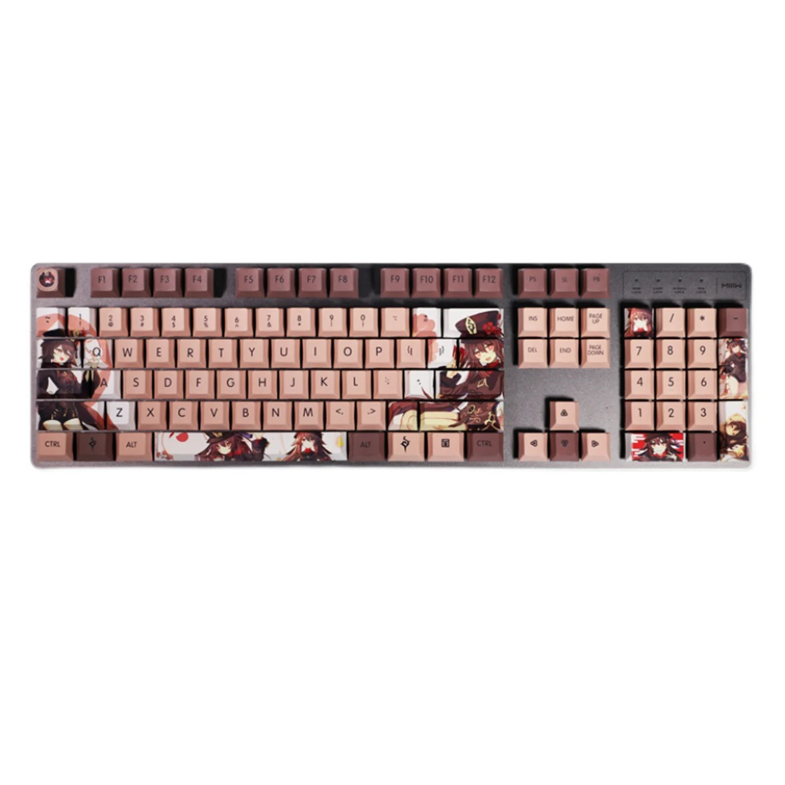Новые игры набор клавиш Genshin Impact Hu Tao 108 PBT для механической клавиатуры | Игрушки и