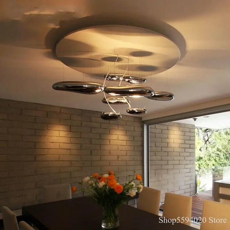 Современная простая стеклянная люстра креативный художественный светильник для