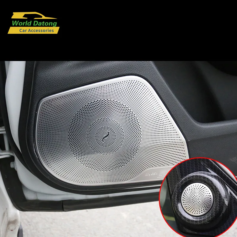

For Honda Civic 10th 2017~2018 Car Door Audio Speaker A- pillar Loudspeaker Cover Trim 4pcs