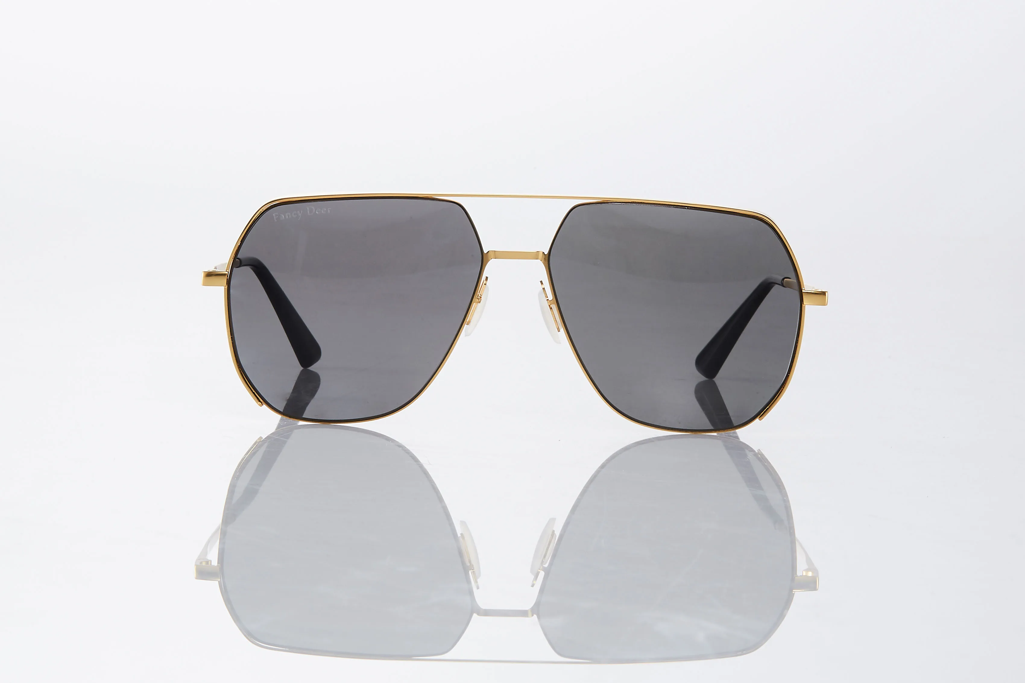 glasses and Gift Box Модные дизайнерские большие солнцезащитные очки с оленями UV400, мужские солнцезащитные очки, мужские и женские ретро поляризованные солнцезащитные очки - Цвет линз: glasses and Gift Box
