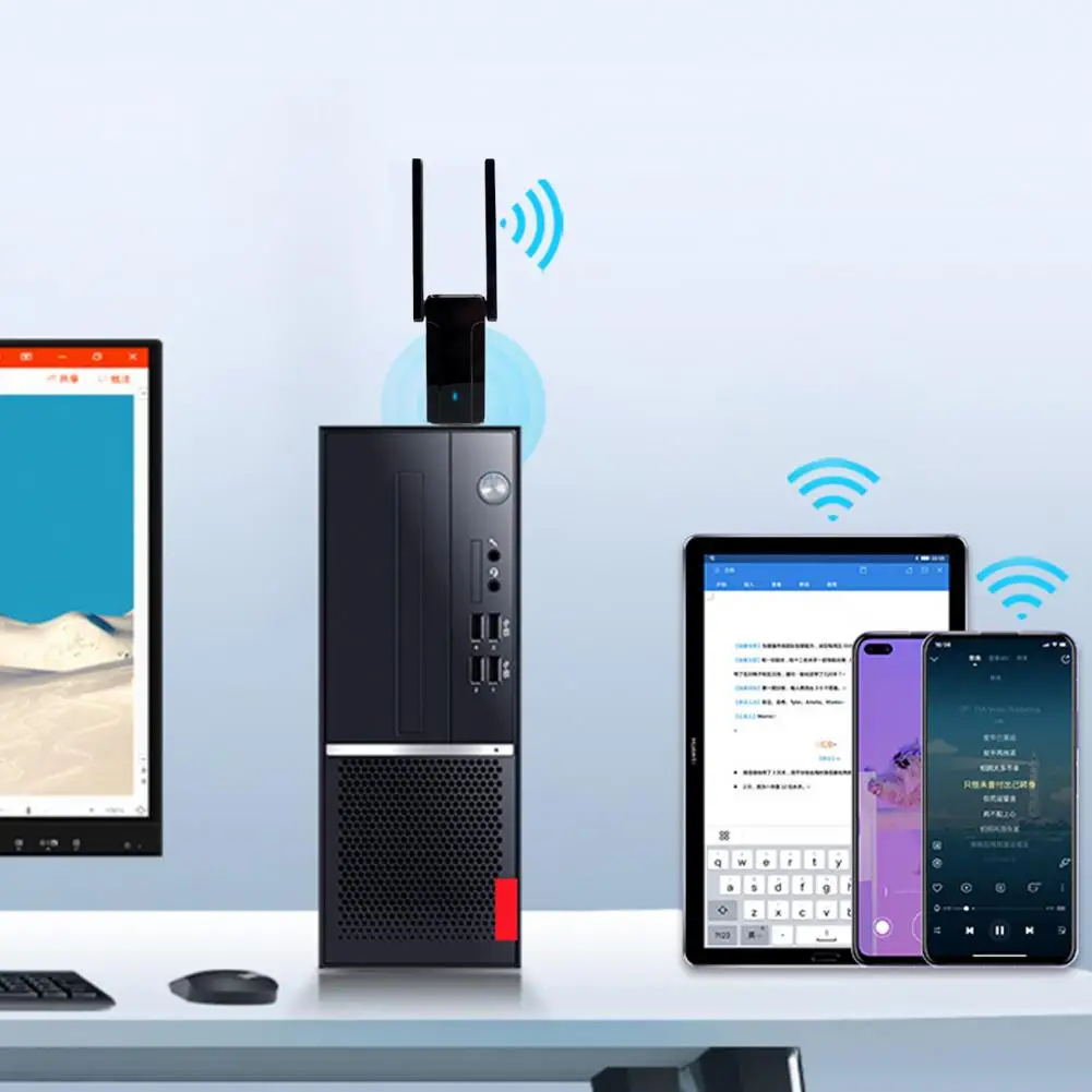 USB Wi-Fi адаптер 2 4 ГГц 867 Мбит/с 8/10 | Компьютеры и офис