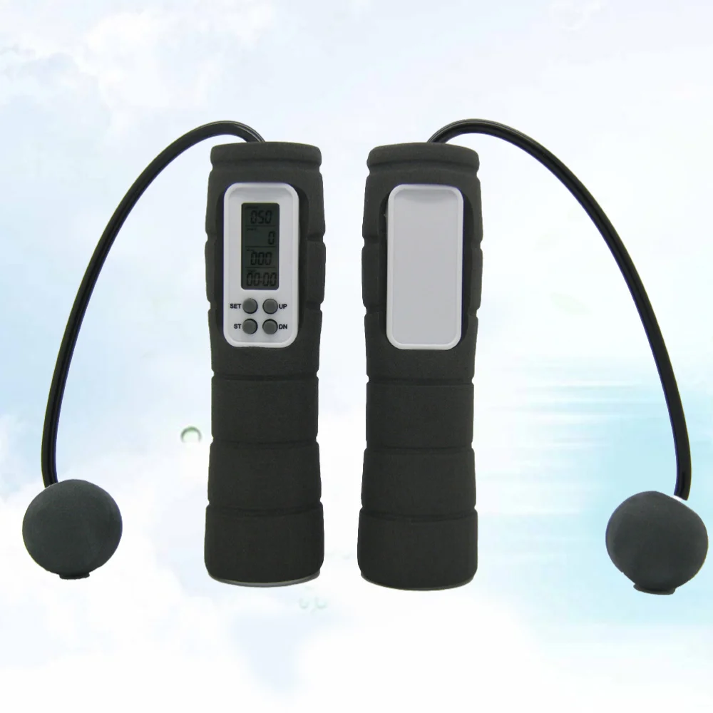 1 шт. портативный цифровой ЖК дисплей беспроводной скакалка Скакалка Счетчик