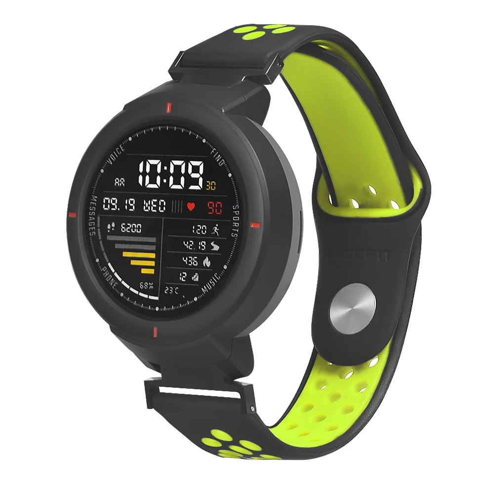 Силиконовый сменный ремешок для часов Amazfit Verge двухцветные аксессуары Xiaomi Huami 3 |