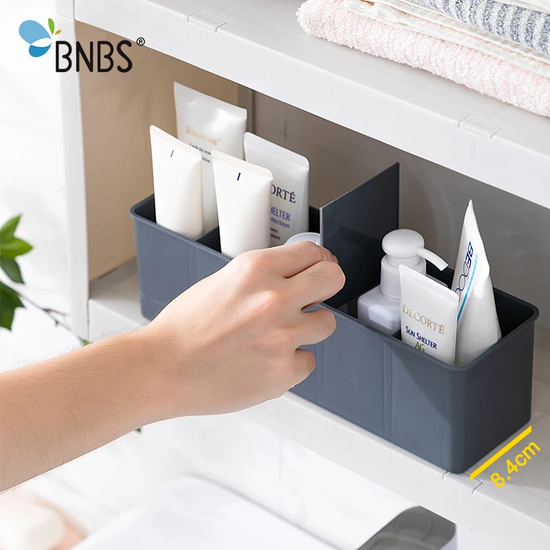 BNBS Bathroom Makeup Organizer For Cosmetics Jewelry Storage Plastic Box In Cabinet Cosmetic Desktop Boxes | Дом и сад