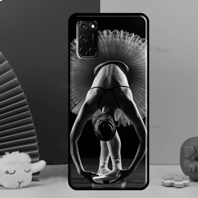 Балерина девочка танец балет высококачественный защитный чехол для OPPO A52 A72 A92 A83