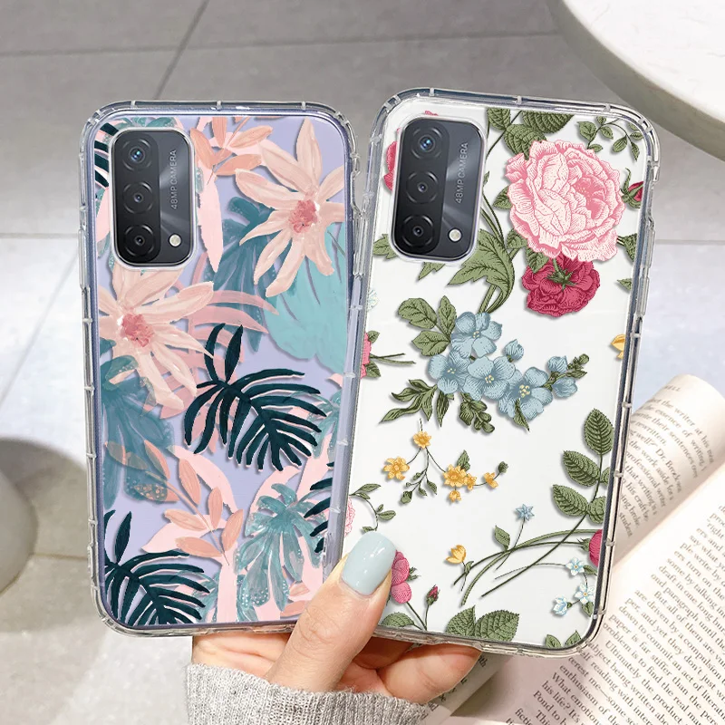 

Fundas for OPPO A52 Case OPPO A9 2020 A11 A32 A72 A35 A54 A74 A8 A92 A93 A94 A95 Shell Silicon Transparent Shockproof Back Cover