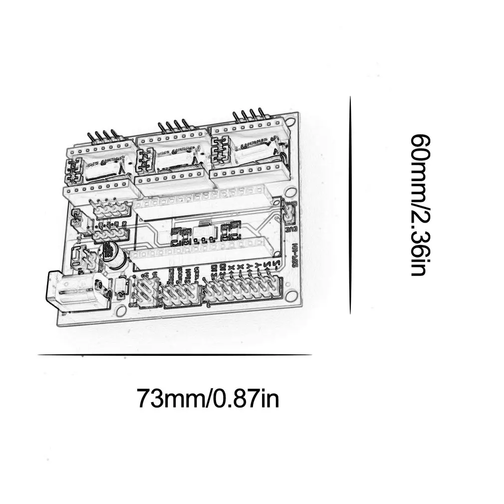 

CNC Shield V4 Engraving Machine Stepper Motor Driver for 3D Printer Arduino NANO Portable Size Electronic Component