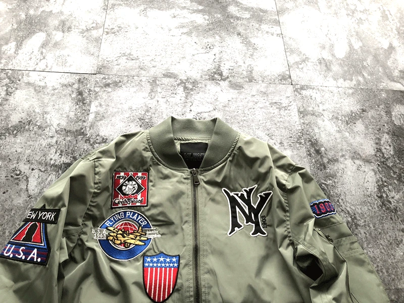 

Mens Hip Hop Baseball Jackets Embroidery Printed Bomber Jacket High Street Casual Stand Collar Chaquetas Oversize Couple Coat