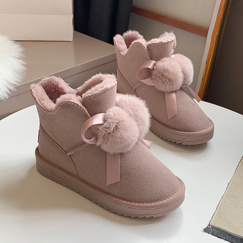 Розовые зимние сапоги Новинка 2019 года женские ботильоны замшевые ботинки на