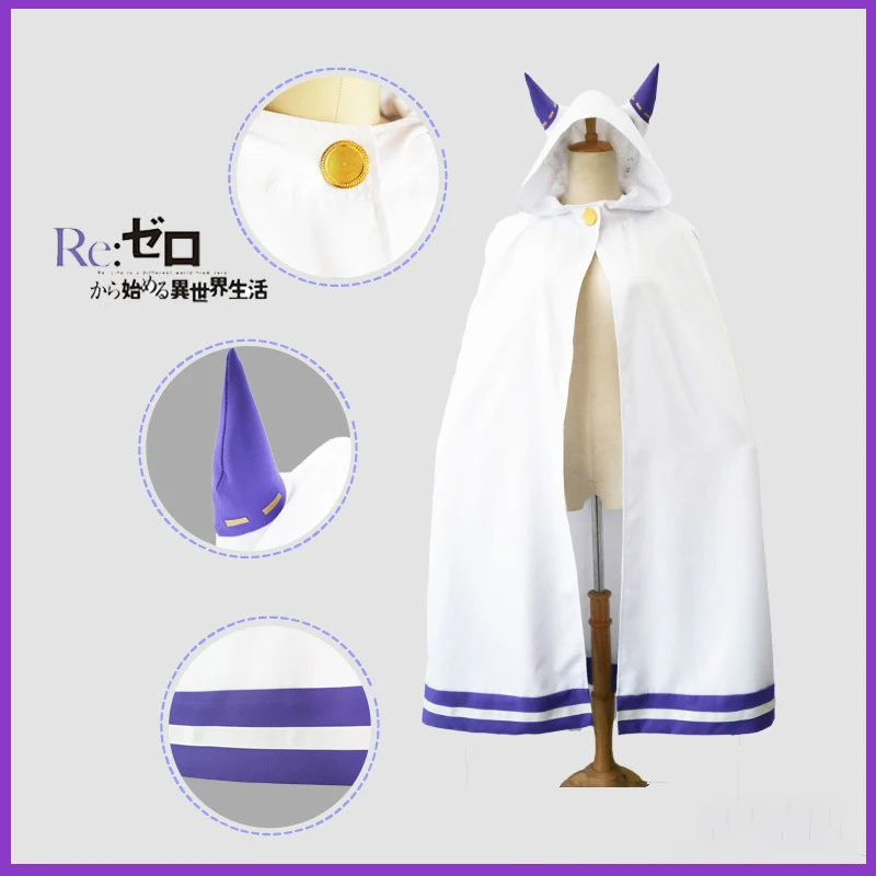 Anime Emilia Cosplay Costume Re Zero Kara Hajimeru Isekai Seikatsu Death or Kiss Cos Different World Life From Scratch |