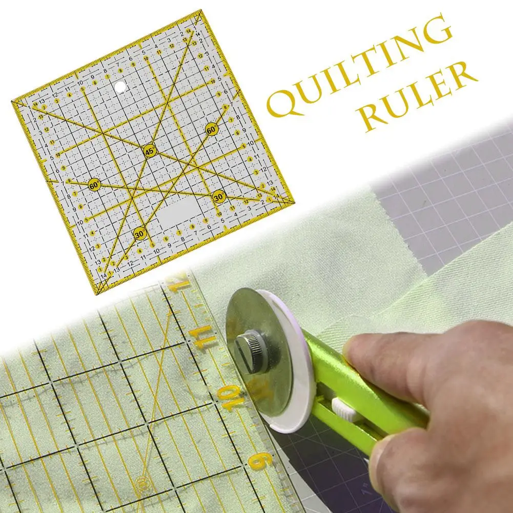 DIY Sewing Patchwork Tools Square Quilting Ruler Tailor Cutting Gadget For Home & Living 15*15CM | Дом и сад
