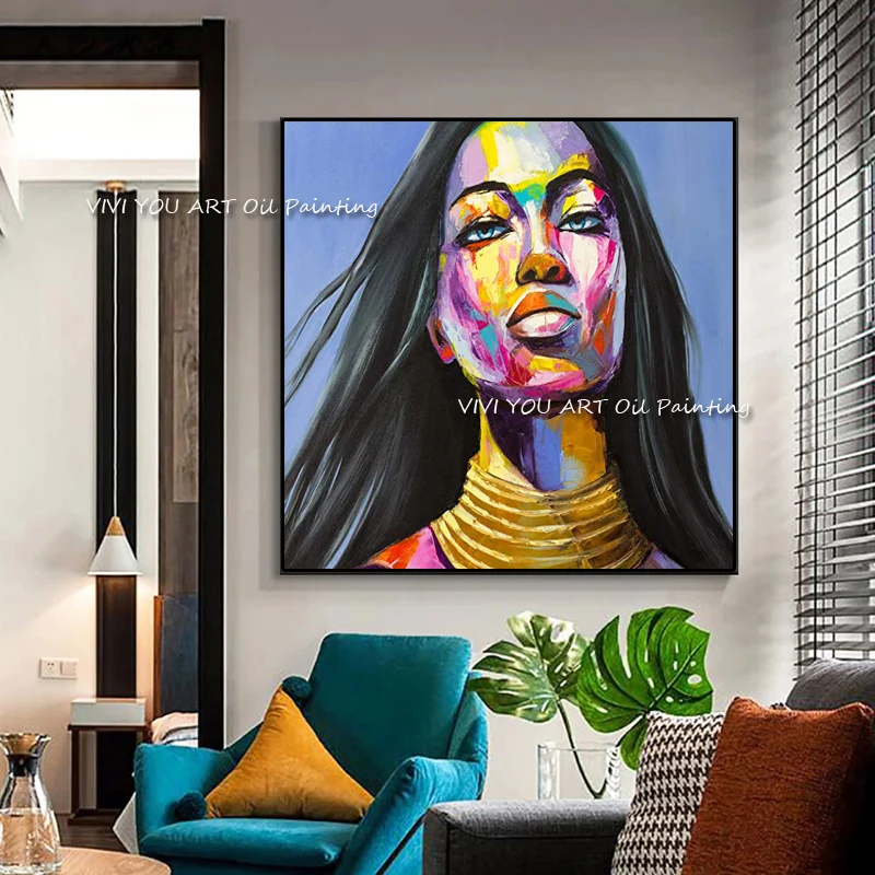 Картина маслом на лице ручной работы в стиле франшиза нинелли палитра с ножом