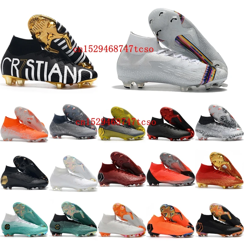 

2021mens soccer shoes SUperFlys FG soccer cleats Crampons de football boots botas de futbol high ankle