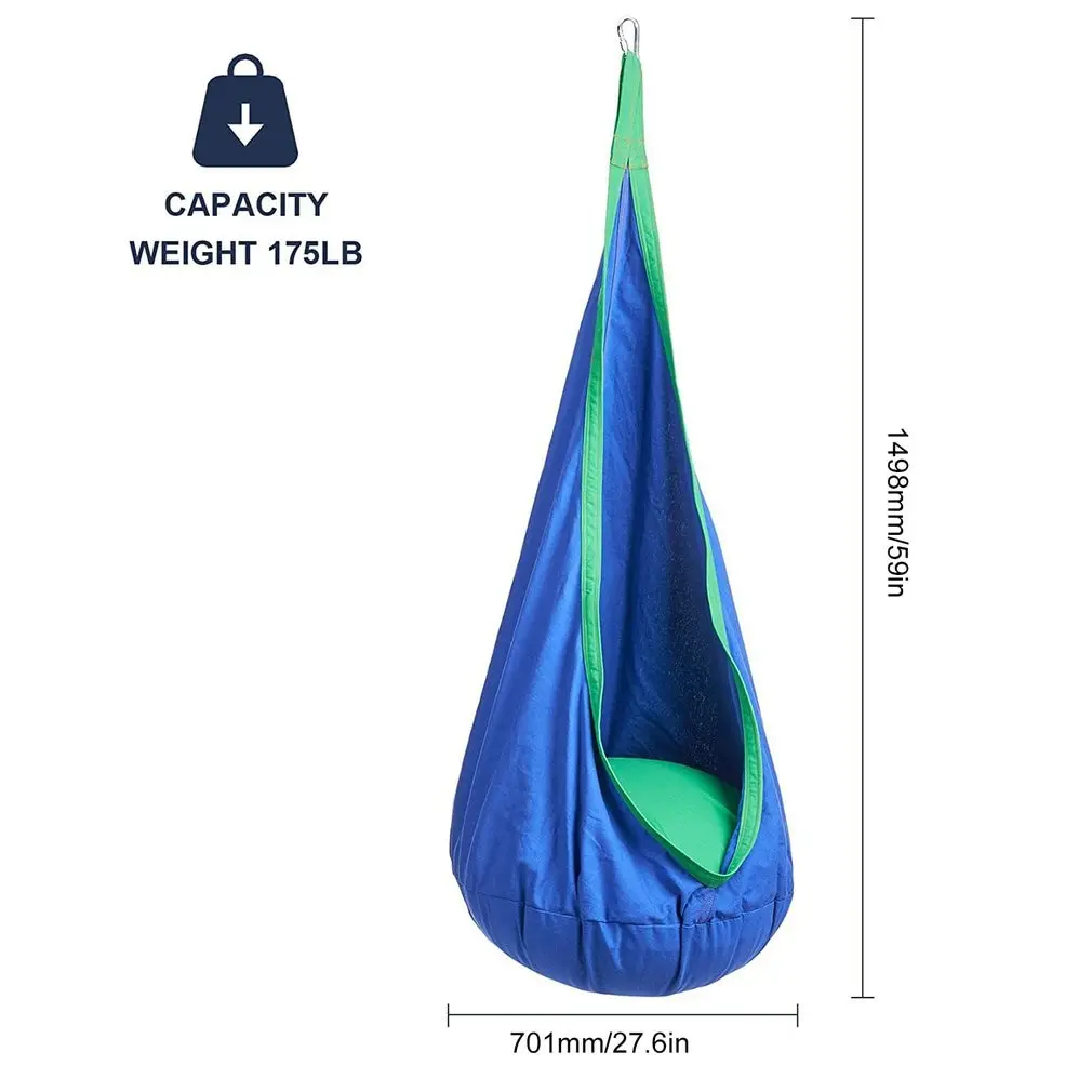 

Hammock Swing Chair Hanging Chair Inflatable And Removable Cushion For Kids Indoor And Outdoor Home And Garden