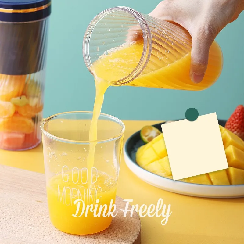 

USB Rechargeable Electric Fruit Juicer Bottle Portable Juice Food Blender Cup Mixer juicer 350ml Kitchen accessories