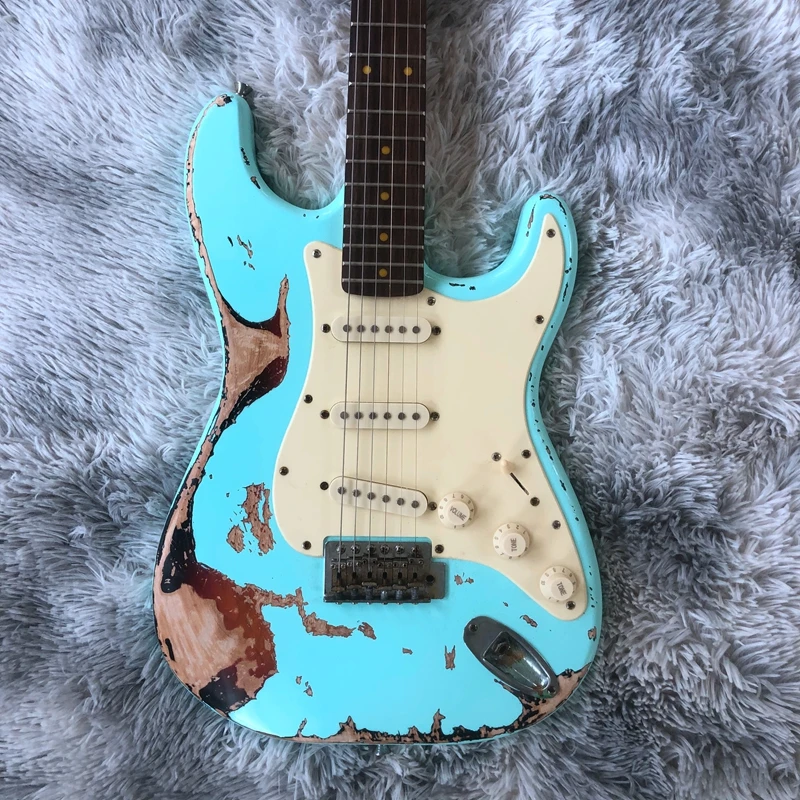 

vintage guitar high quality electric guitar made in china rose wood fingerboard 21 fret beautiful guitar you will very like it