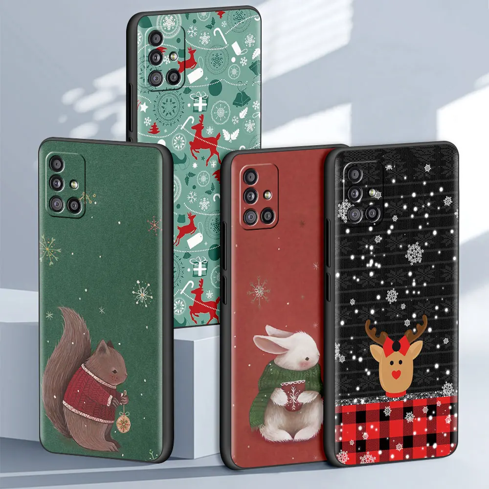 

Santa Claus Case For Samsung Galaxy A51 A12 A21s A71 A52 A31 A32 A02s A72 A11 A41 A22 A01 A02 A42 A91 A30s TPU Soft Phone Cover