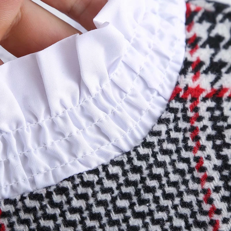 Женская рубашка 2019 za Лоскутная с клетчатым принтом элегантная плиссированная