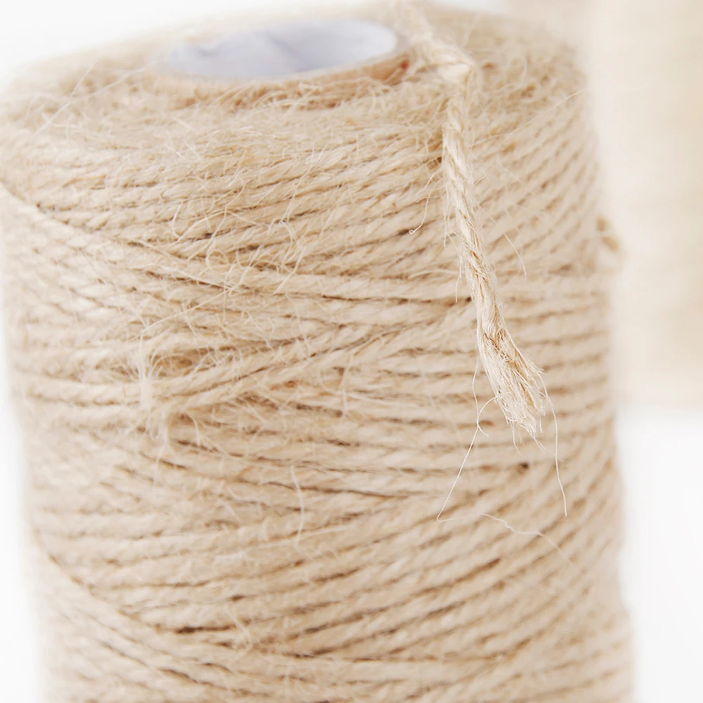 100M/Roll DIY Craft Natural Durable Best Arts Rope For Gardening Applications Jute Strings Lights Twine | Дом и сад