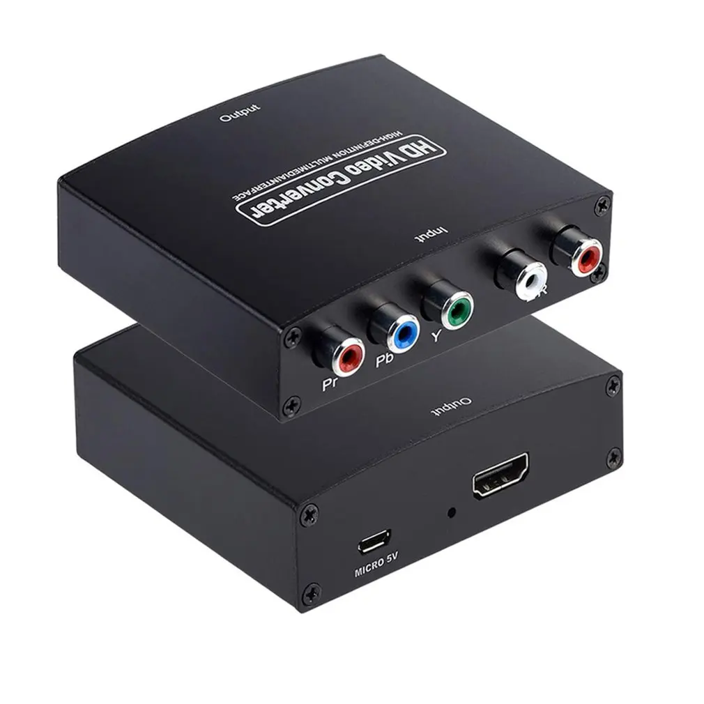 YPbPr R/L to HDMI-compatible Converter Component Video Audio Adapter Splitter for DVD HDTV Monitor Projector | Электроника