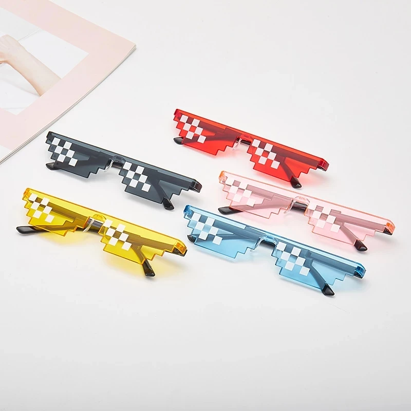 Солнцезащитные очки Thug Life очки-мозаика 8 бит пиксельные реквизит модные крутые