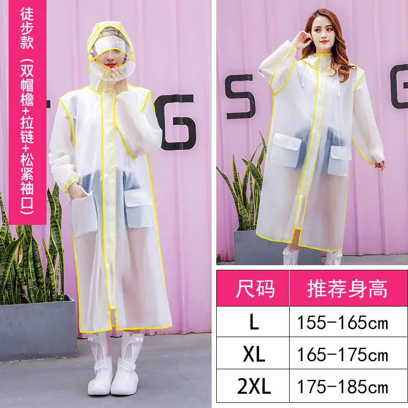 

cute High quality Womens Cycling Bicycle Bike Raincoat Rain Cape Poncho Hooded Windproof Rain Coat Mobility Scooter Cover Mens