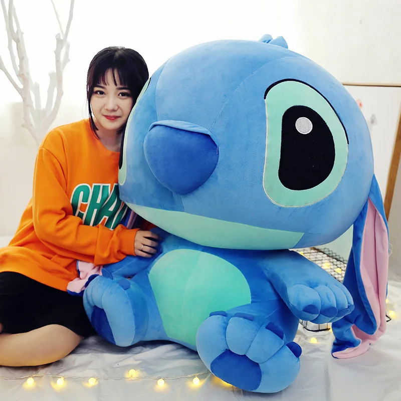 80CM 35CM Big Stitch Kawaii Stitch Plush Doll Toys Anime Lilo And Stitch Plush Toy Children Kid Birthday Gift Baby Appease Gift