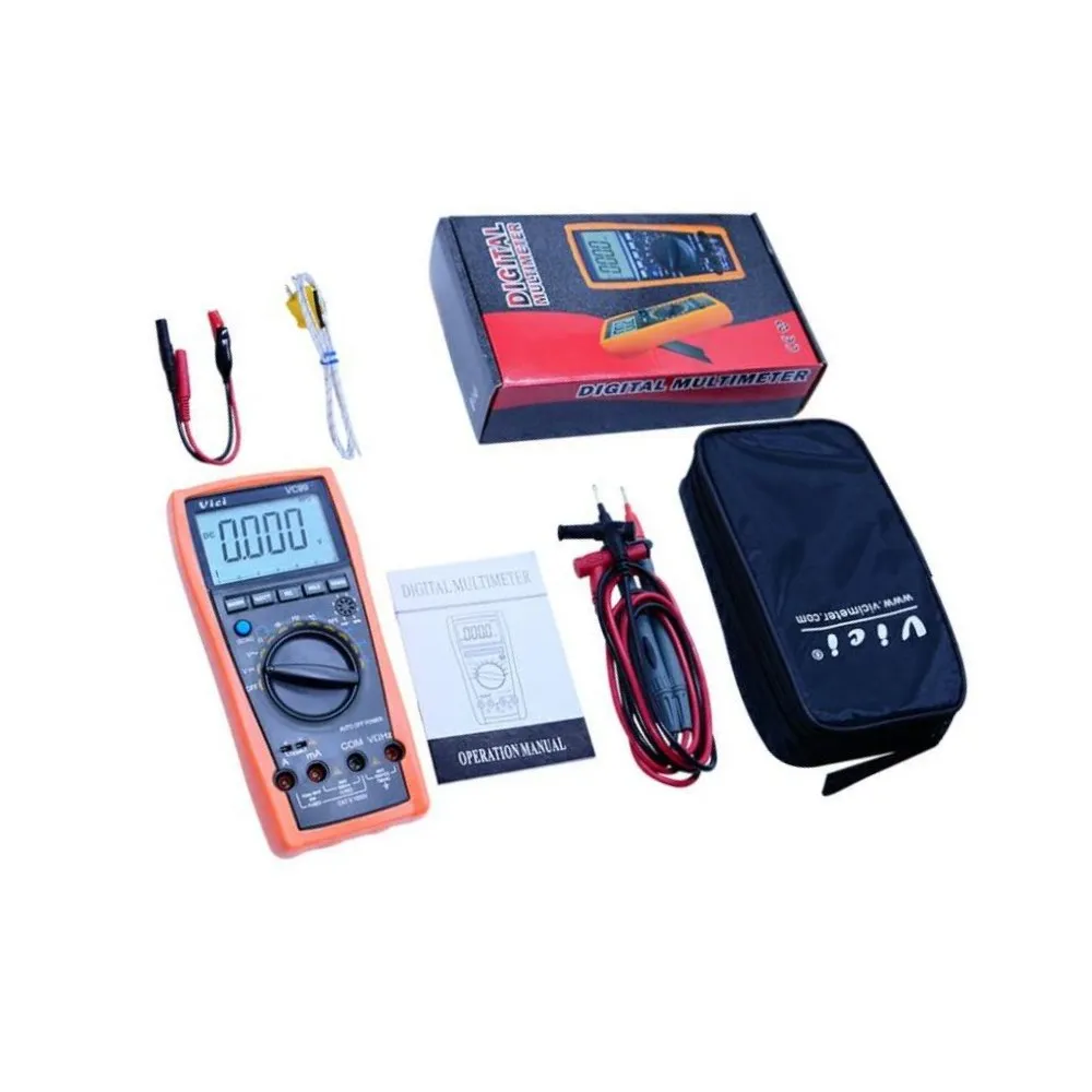 

Car repair tool VICI VC99 3 1000V Digital Multimeter DC AC Auto Range DMM Temperature Current Meter Capacitance Resistance Diode