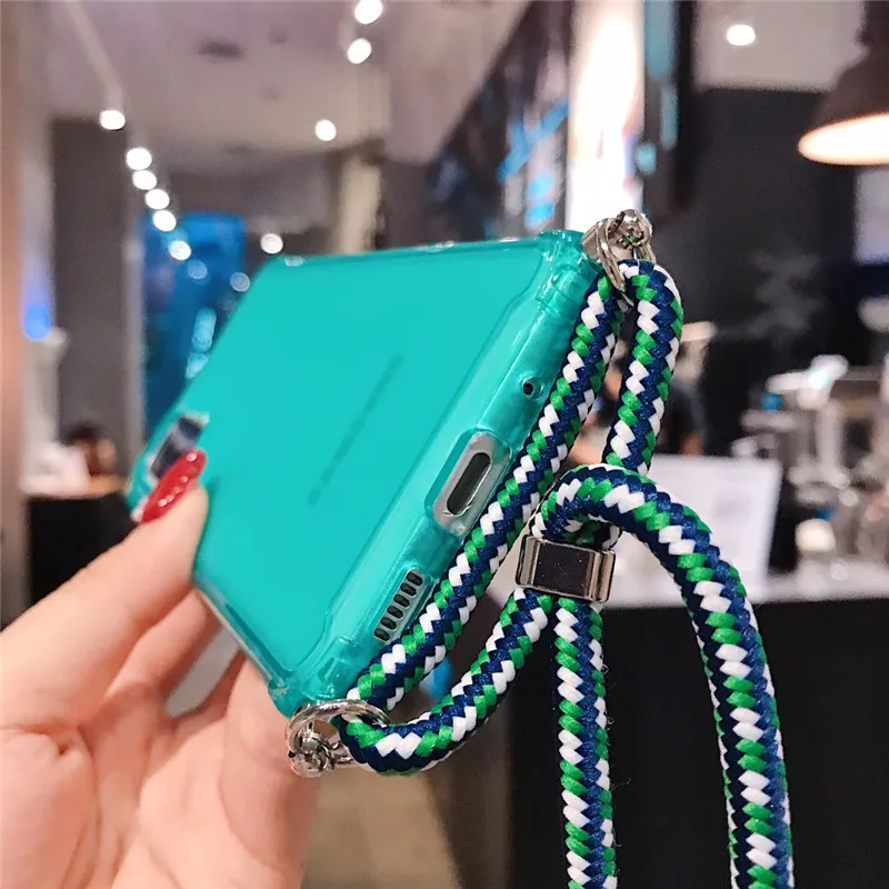 

Crossbody Chain Phone Case For Samsung Galaxy S20 S20Ultra S10 S10E S10Plus A51 A71 Note10 Lanyard Neck Strap Rope Cord Cover