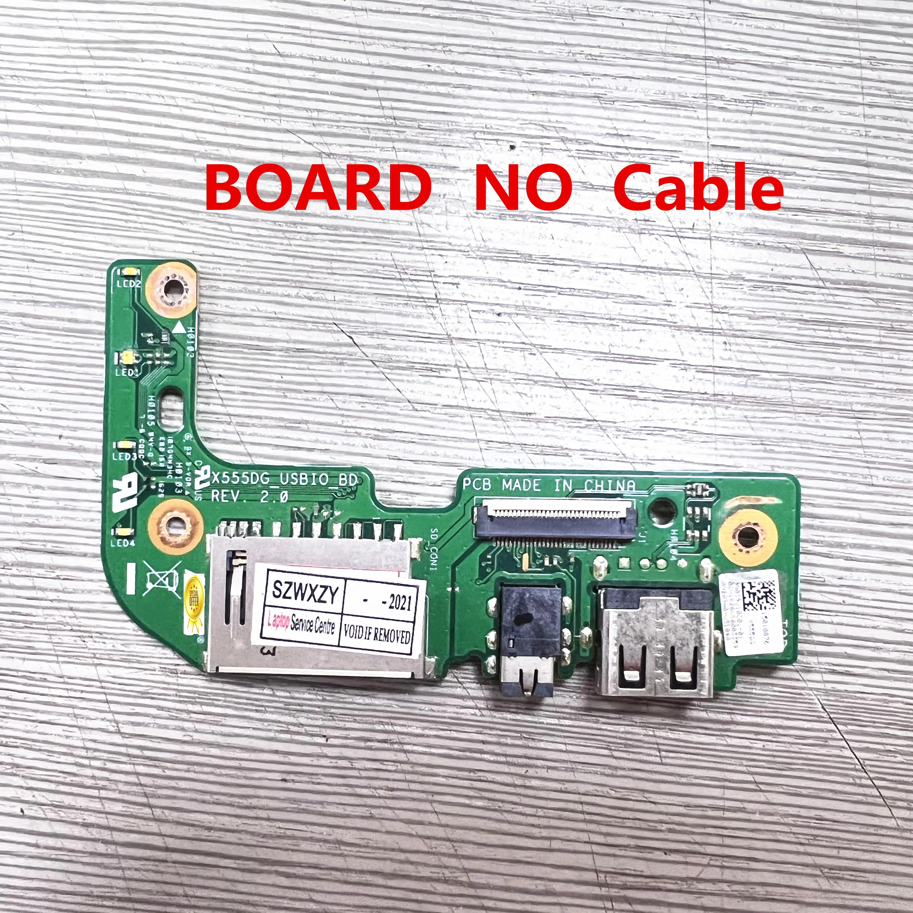 Оригинал для ASUS X555 X555DG USB IO аудио кардридер REV: 2 0 с кабелем MB 100% тестирование