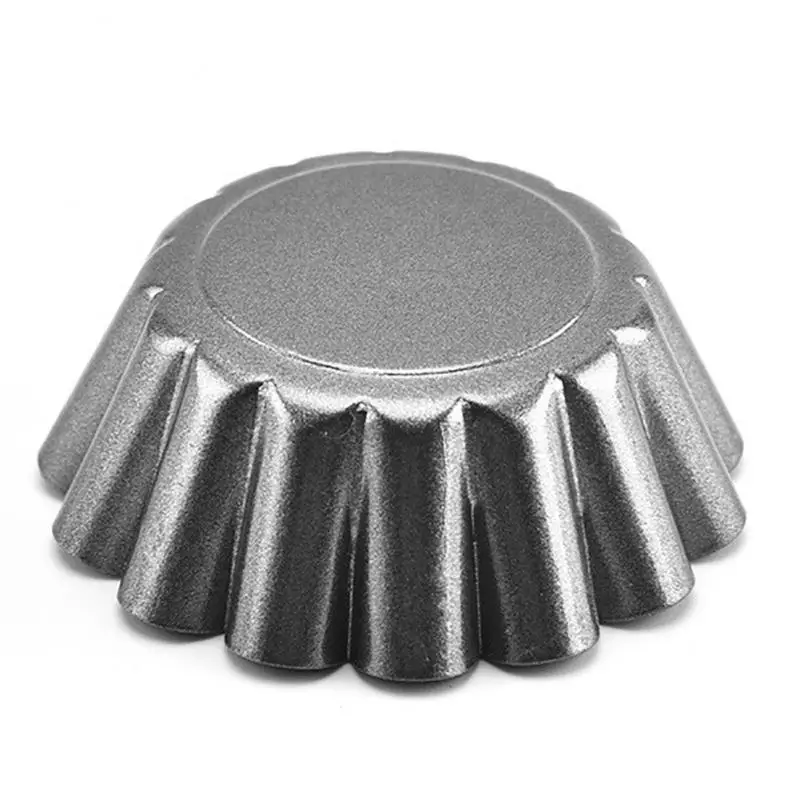

10Pcs Egg Tart Molds Stainless Steel Cupcake Mold Thickened Reusable Cake Tools Cookie Mold Baking Accessories Cups Reposteria
