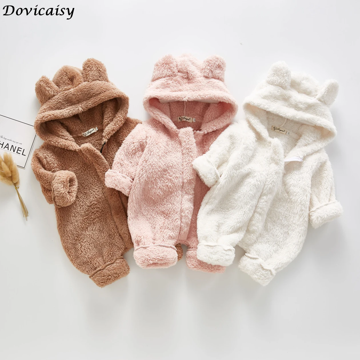 

Одежда для маленьких мальчиков, медведь, корейский теплый плотный комбинезон, комбинезон, наряды, зимняя детская зимняя одежда