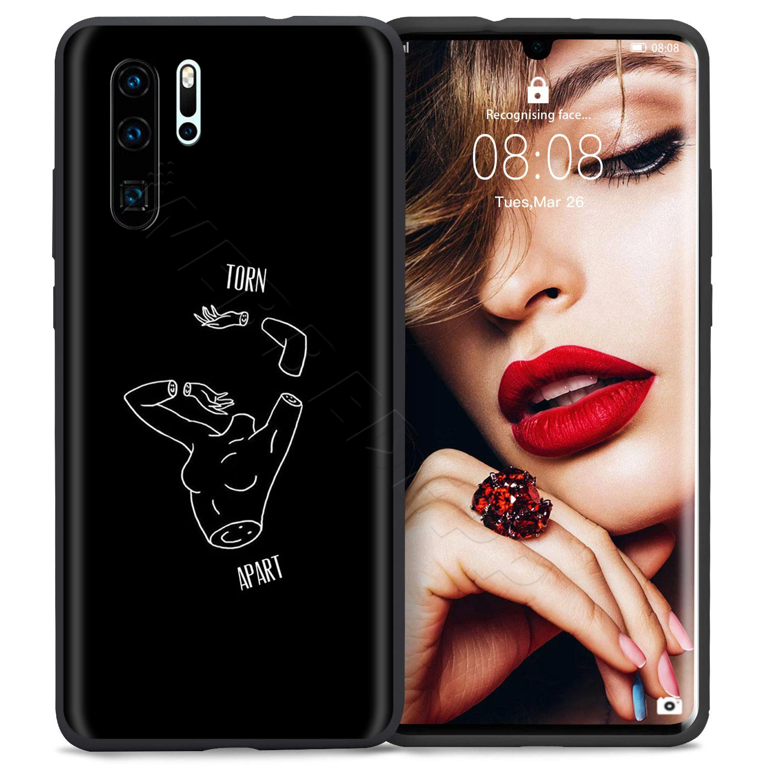 6 Webbedepp абстрактная линия лица чехол для Huawei P8 P9 P10 P20 P30 Lite Pro P Smart Z Mini - Цвет: 6