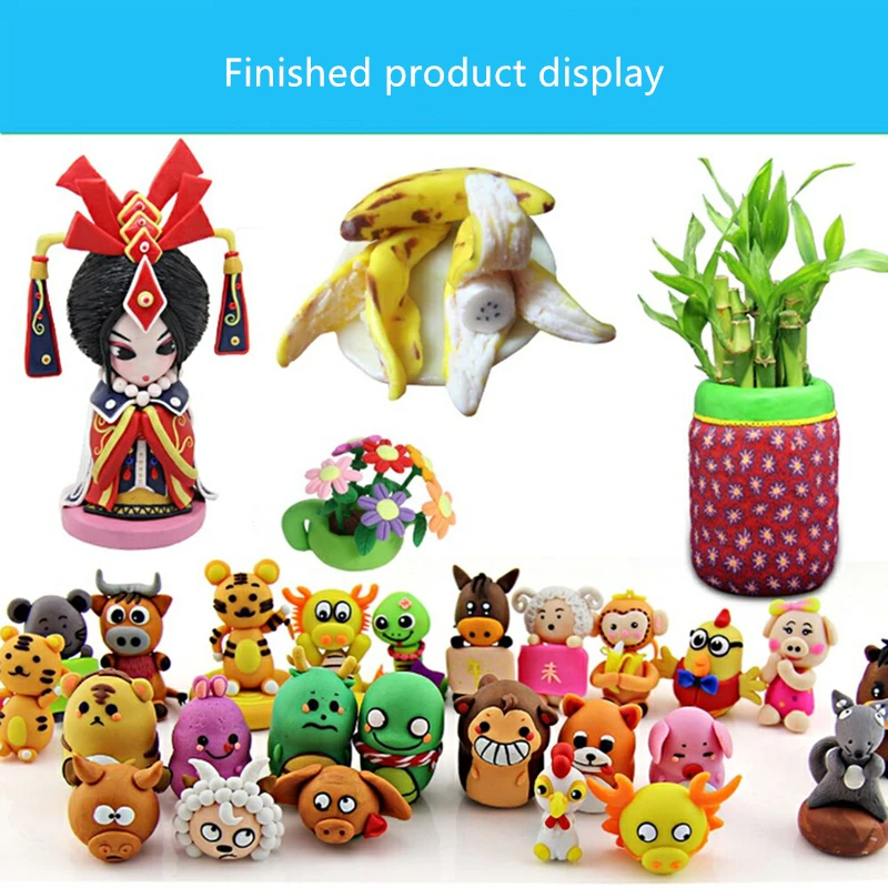 50 цветов светильник мягкая глина DIY игрушки дети Обучающие сухой полимерный