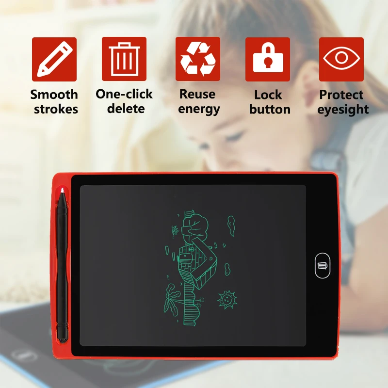 Sunany 12" Lcd Writing board One-click delete ultra-thin graphics tablet Digital Drawing Tablet Handwriting Pads for kids gift |