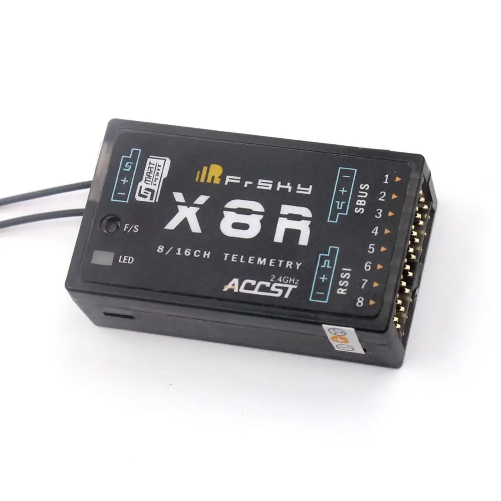 Приемник FrSky ACCST X8R 8/16ch для XJT, Taranis X9DPlus, Horus X12S, SMARTPORT и SBUS
