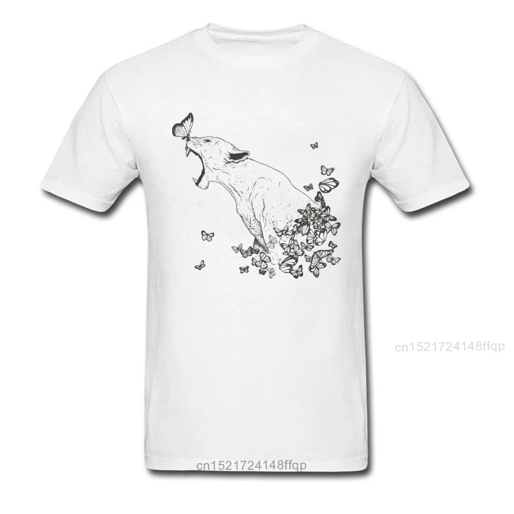 Мужская футболка с леопардовым принтом серая бабочек летняя дышащая хлопковая