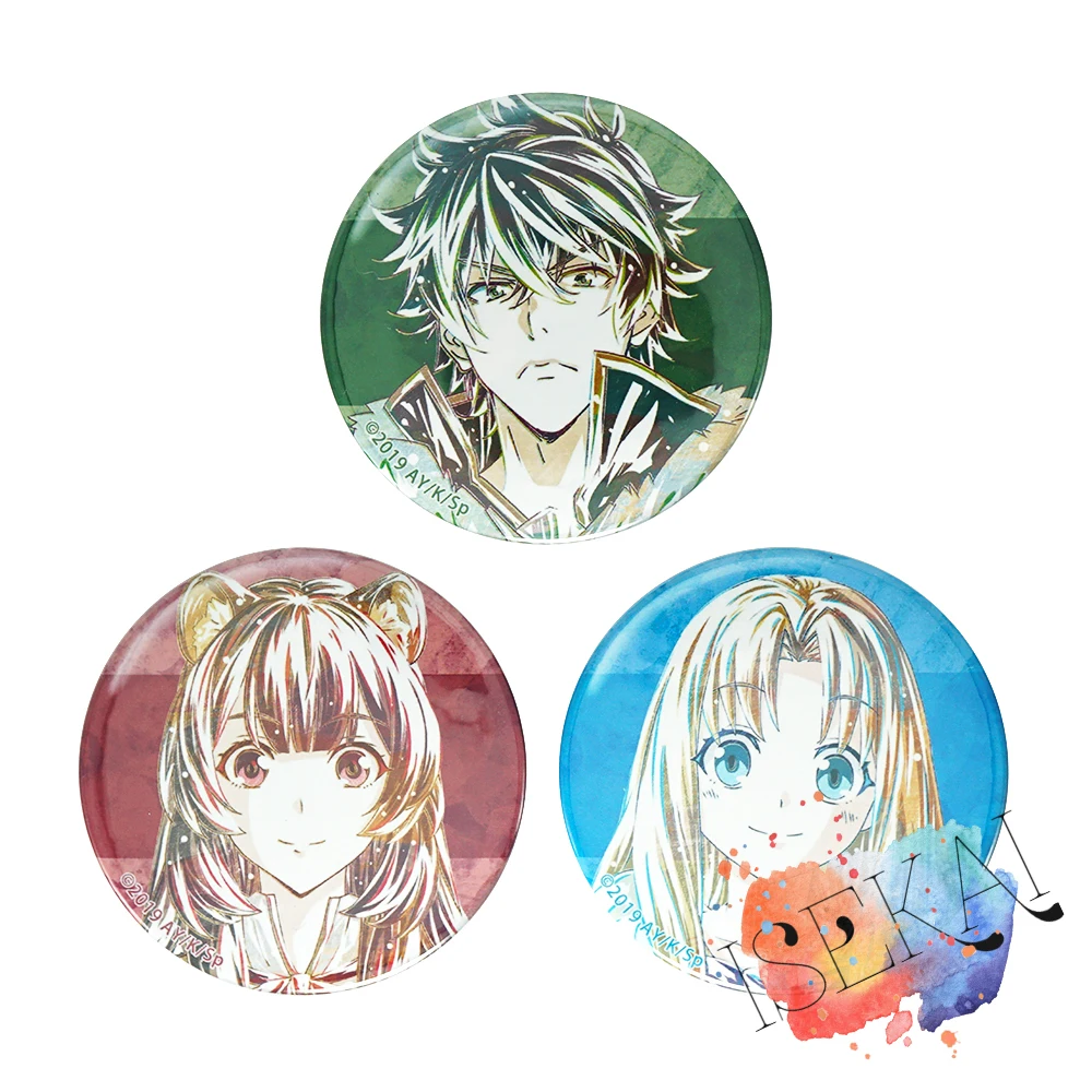 The Rising of the Shield Hero Tate No Yuusha Nariagari металлическая брошь значок из аниме рафтала фиро
