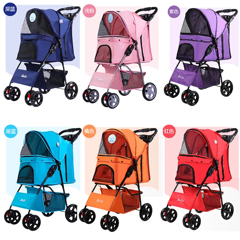 

Pet stroller foldable light does not occupy the place pet stroller dog out