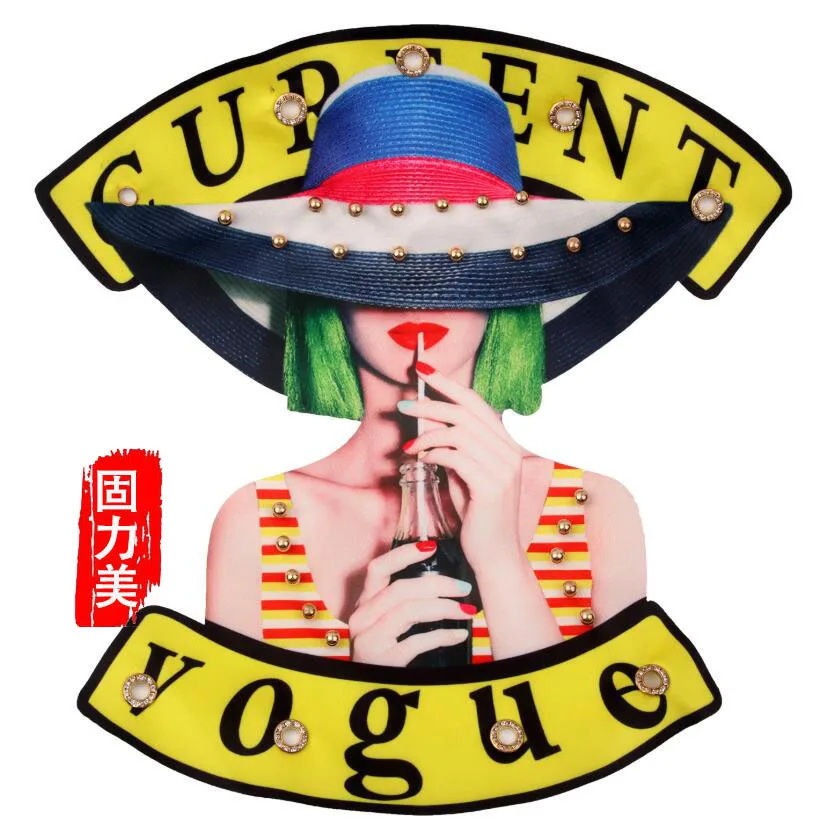 2 шт. модная одежда для девочек большого размера с нашивкой в виде шапки | Дом и сад