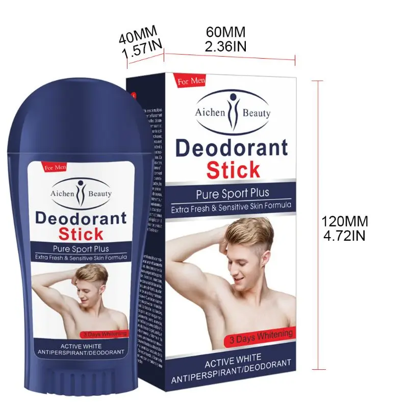 

50ml Antiperspirant Stick Deodorant Stick Fragrance Sweat Underarm Removal body Odor Remover for Men