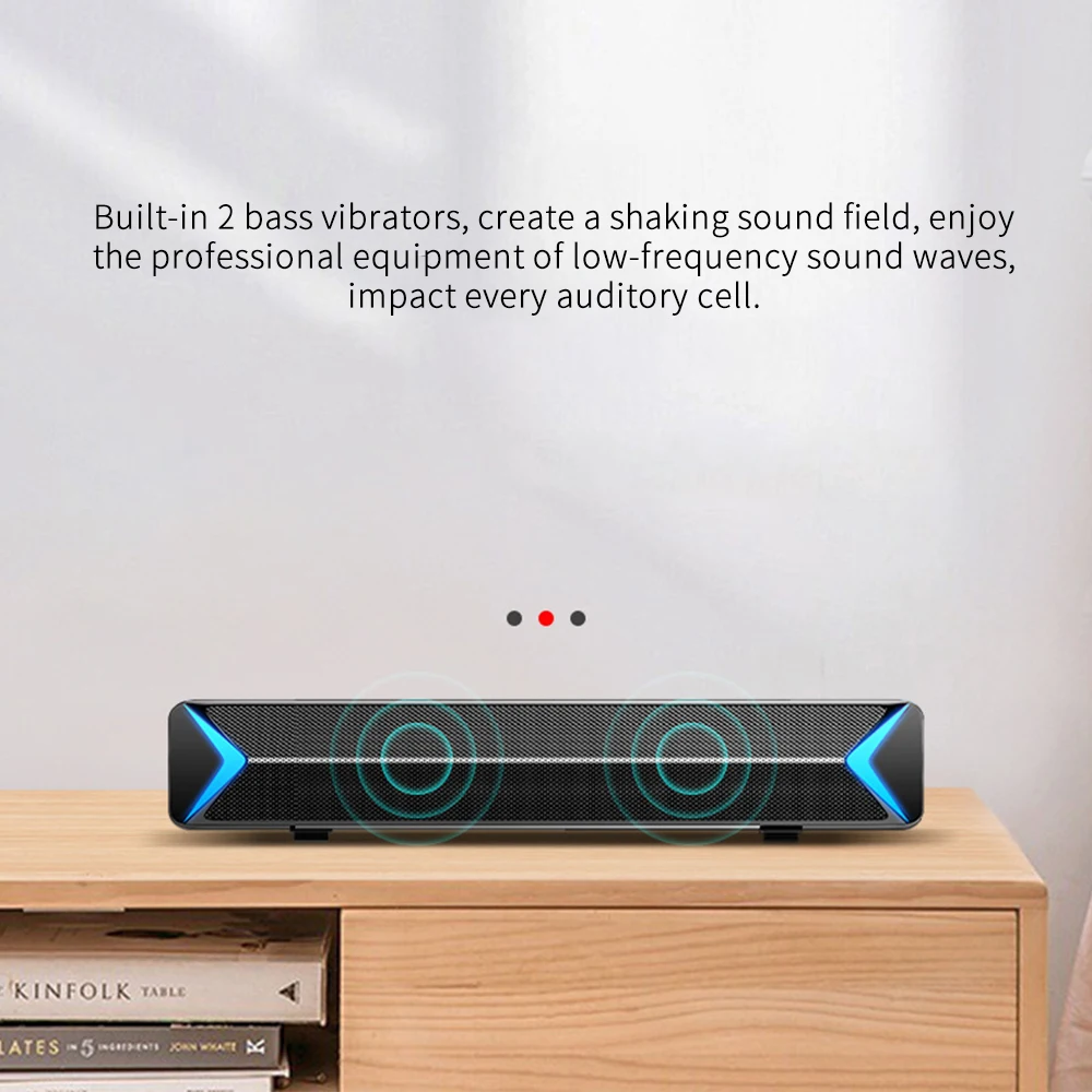 Беспроводная полоса Bluetooth динамик сабвуфер Домашняя игра умный внешний USB 3d звук