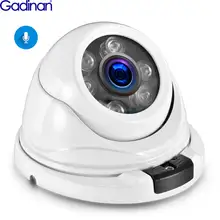 Gadinan H.265 IP Camera POE 8MP 5MP 4MP Audio Microphone Dome Home Surveillance Camera Outdoor Vandal-Proof Video 48V PoE CCTV